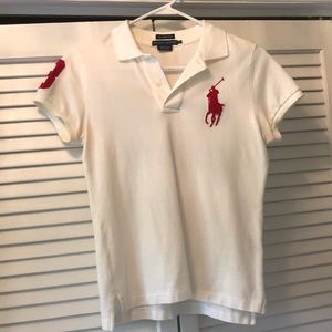 Ralph Lauren “The Skinny Polo” #3 Red and White
